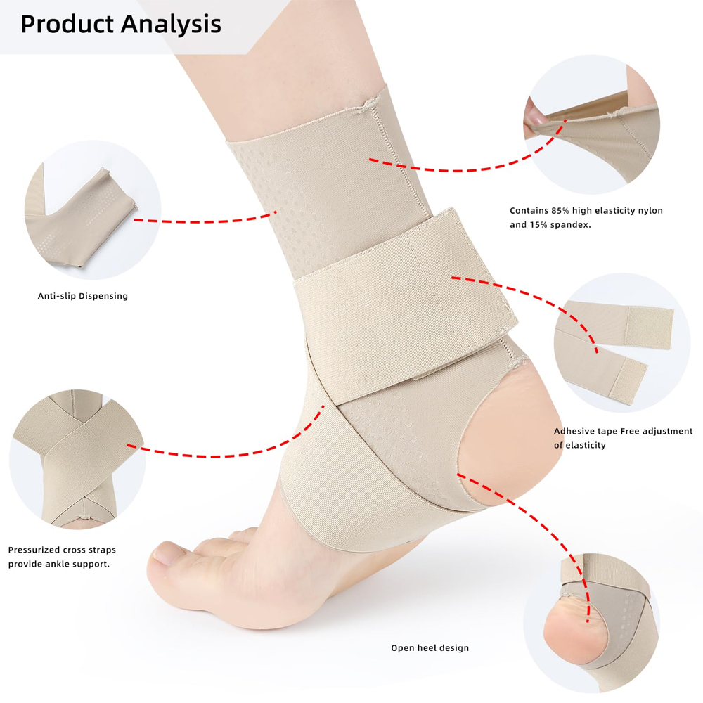 1Pcs Adjustable Compression An - Ankle Brace Sock recension och pris