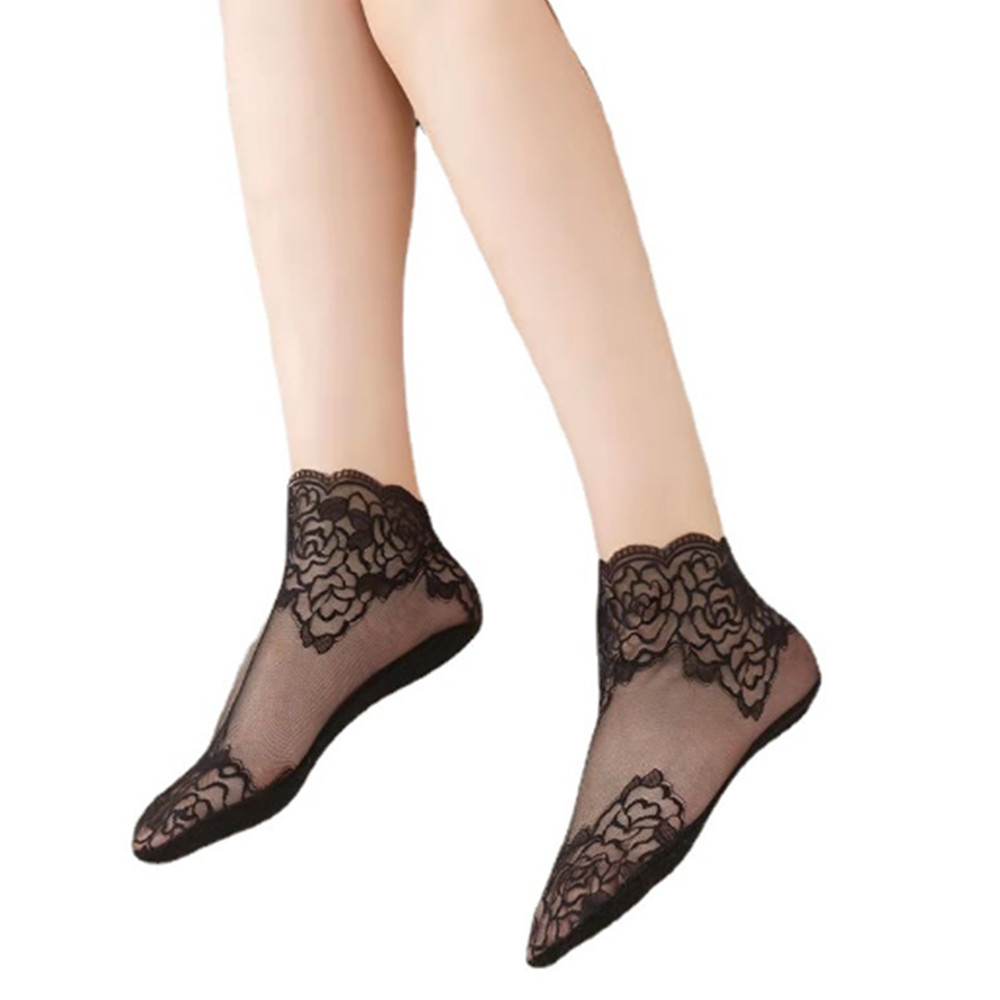 woman Lace rose thin socks Loa - Invisibility Sock Loafer recension och pris