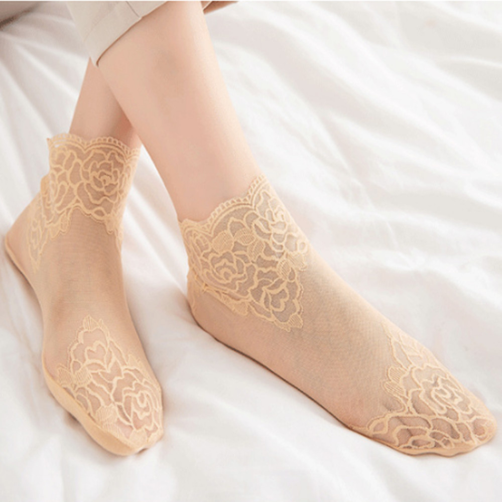woman Lace rose thin socks Loa - Invisibility Sock Loafer recension och pris