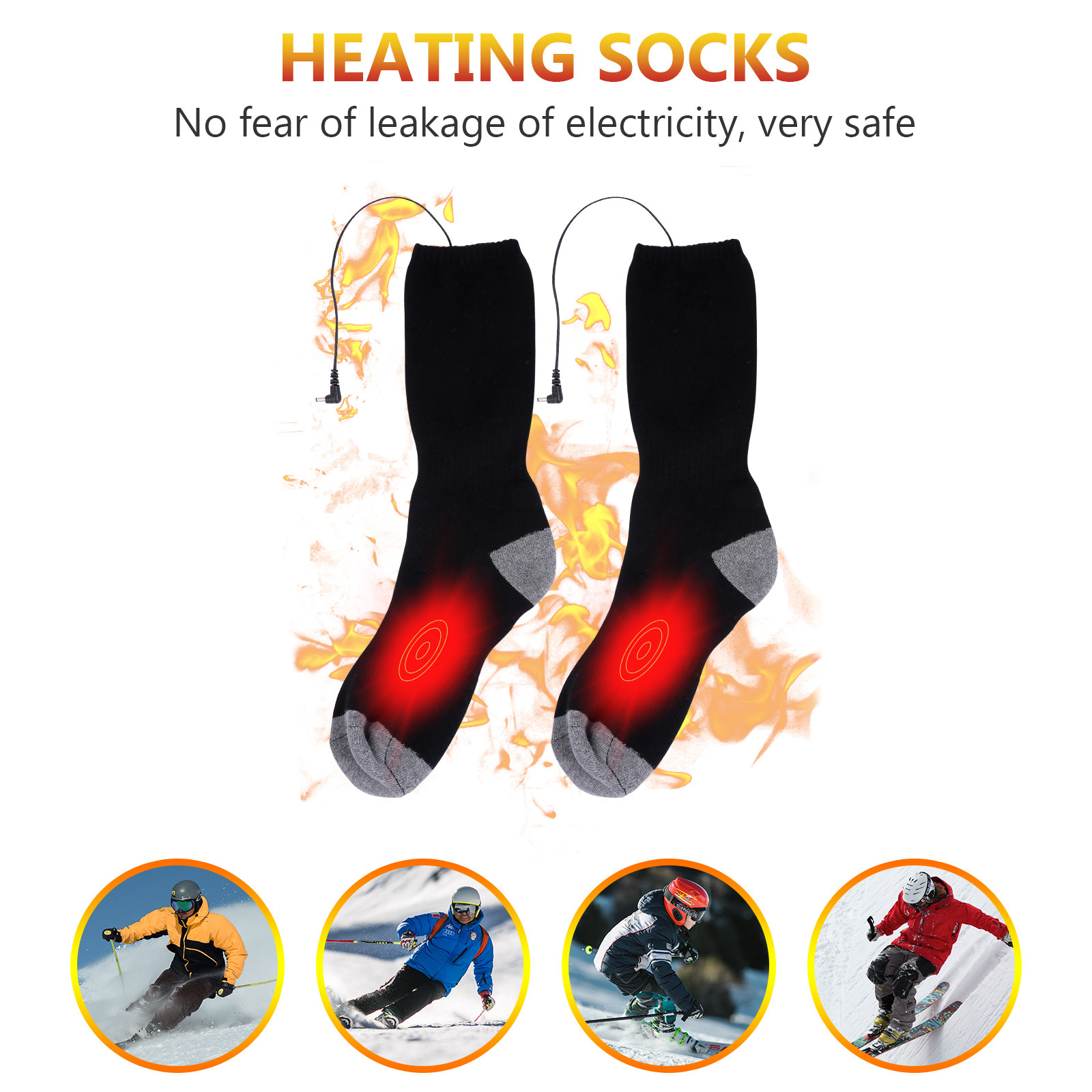 1Set Heated Thermal Socks Warm - Thermal Sock Winter recension och pris