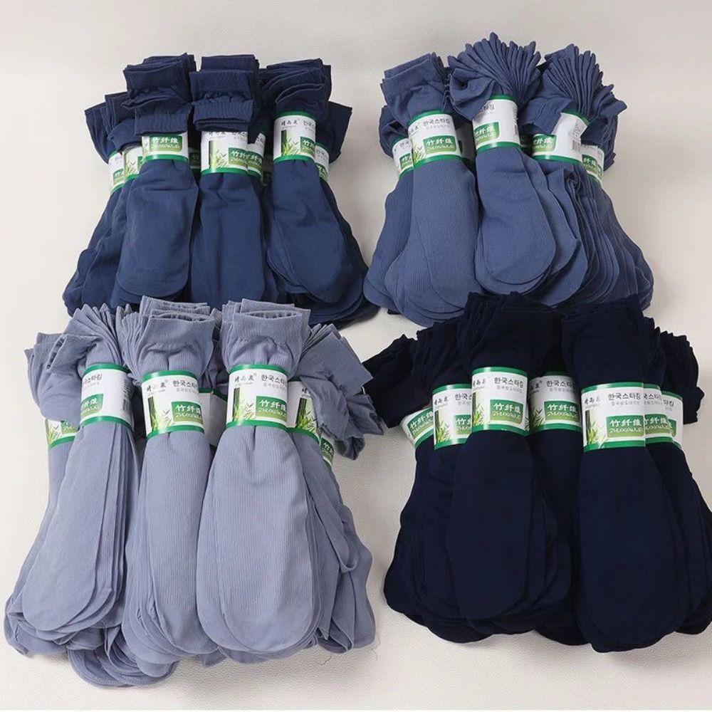 10pairs Fashion Men Ice Silk S - Silk Sock Bamboo recension och pris