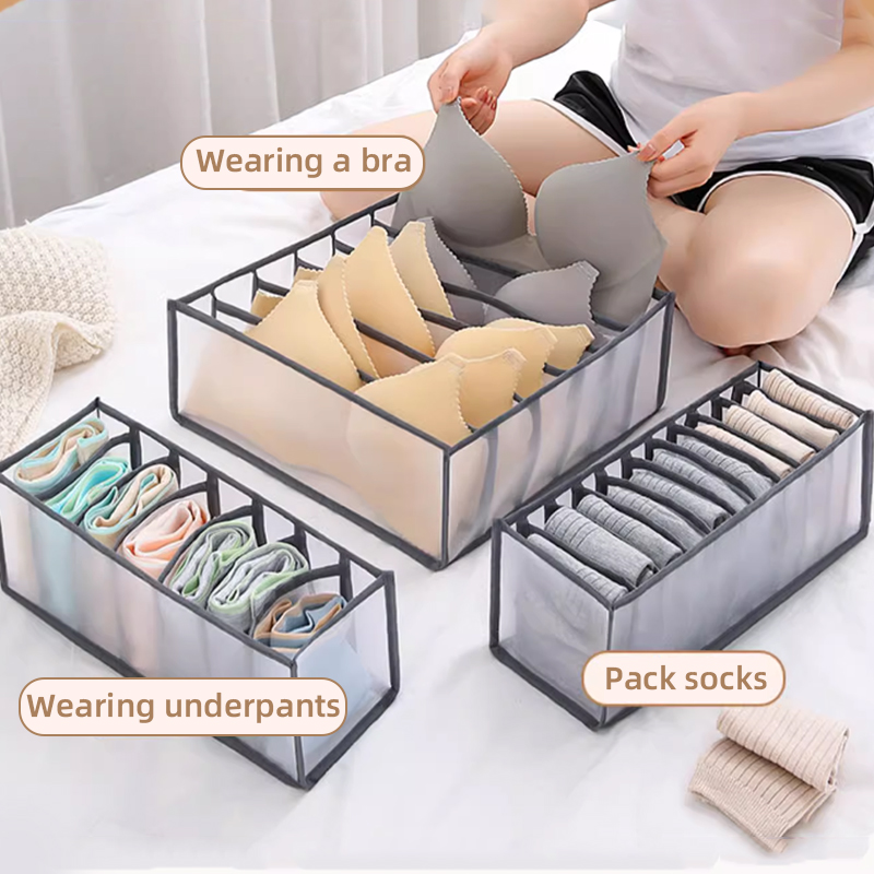 Underwear Storage Boxes Foldab - Sock Organizer Tray recension och pris