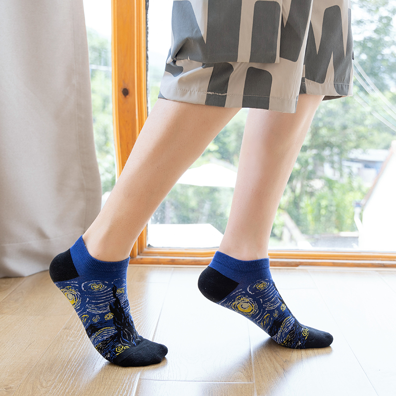 1/5 Pairs Combed Cotton Ankle  - Ankle Sock Low Cut recension och pris